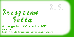 krisztian vella business card